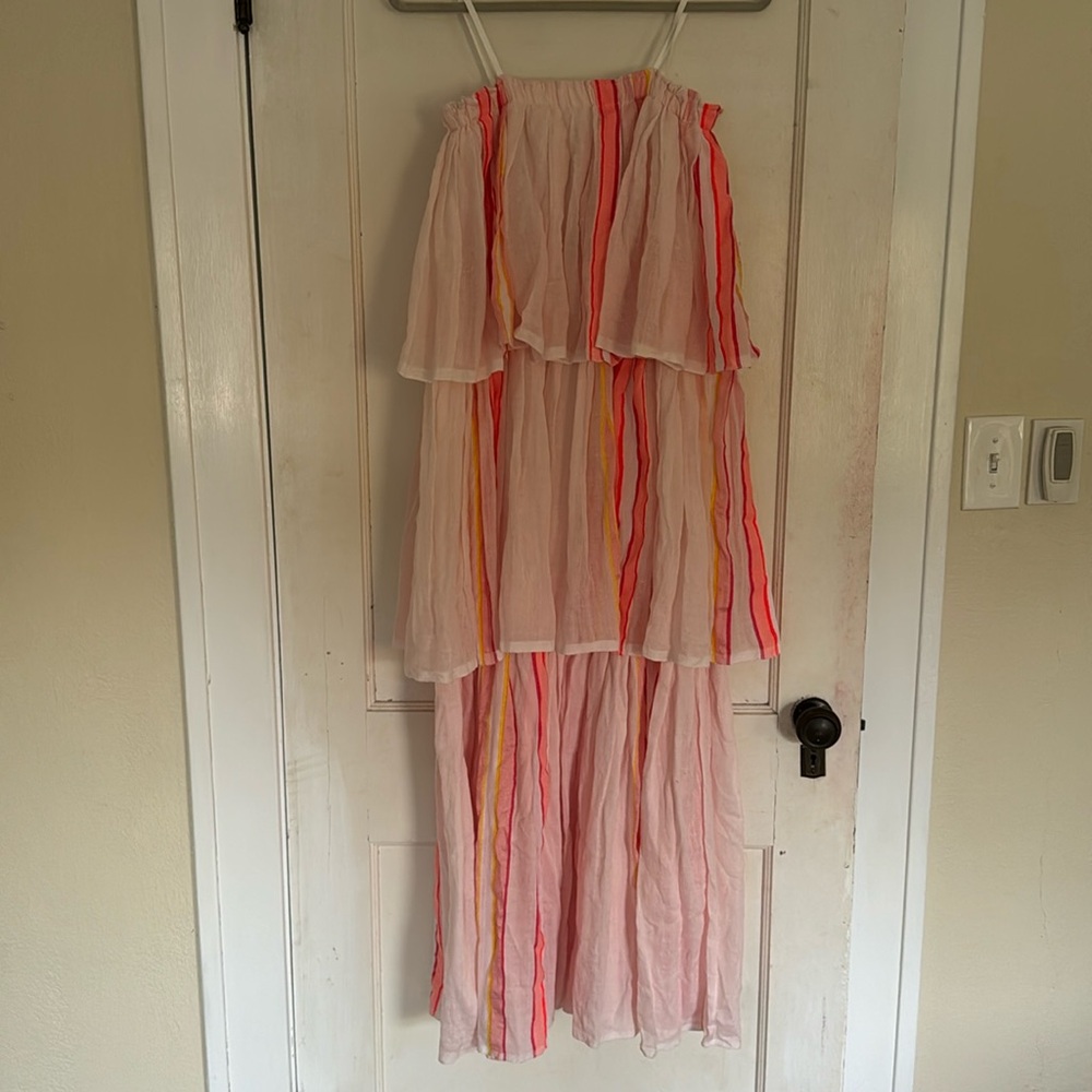 Lemlem boutique ruffle dress. Size small.